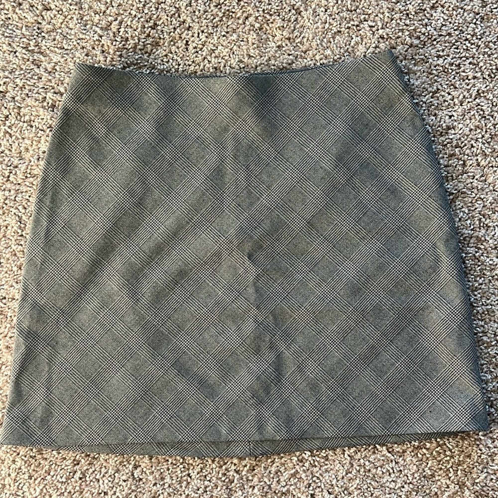 Aritzia plaid mini devotion skirt